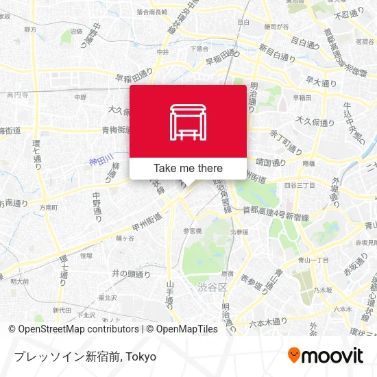 プレッソイン新宿前 map