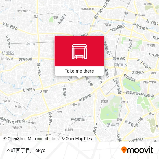 Honmachi 4-chome map