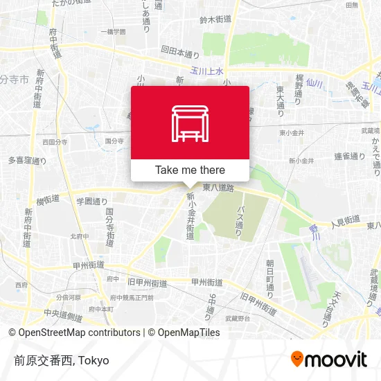 Maehara Police Box West map