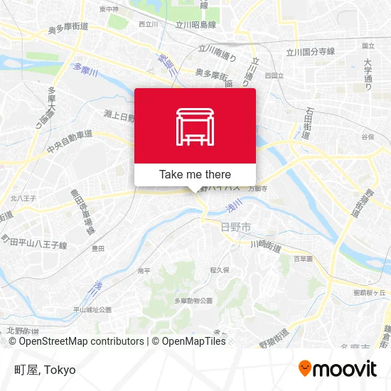 町屋 map