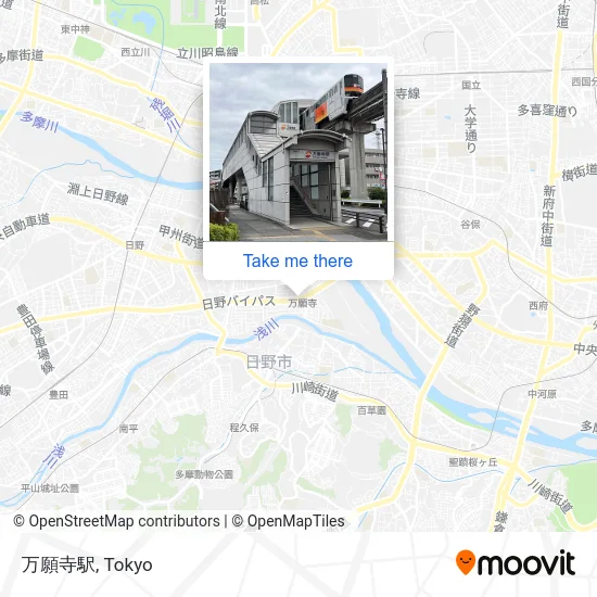 万願寺駅 map
