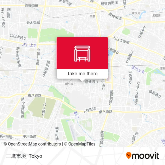 三鷹市境 map
