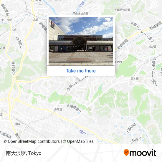 南大沢駅 map