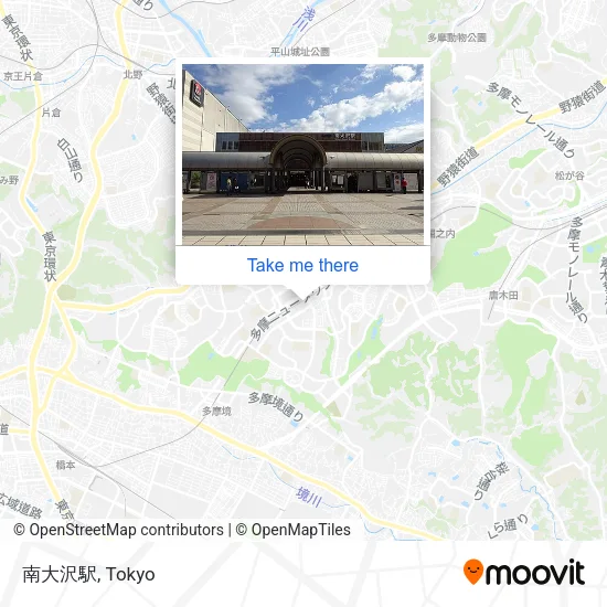 Minamiosawa Station map