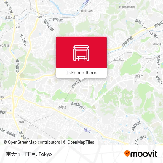 Minami-Osawa 4-chome map