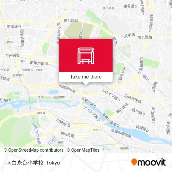 南白糸台小学校 map