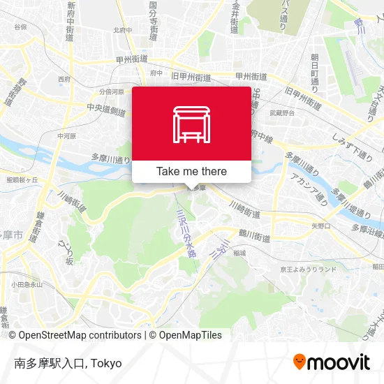 Minami-Tama Station Entrance map