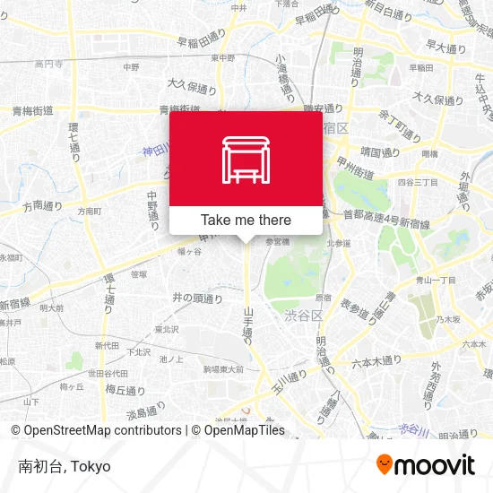 南初台 map
