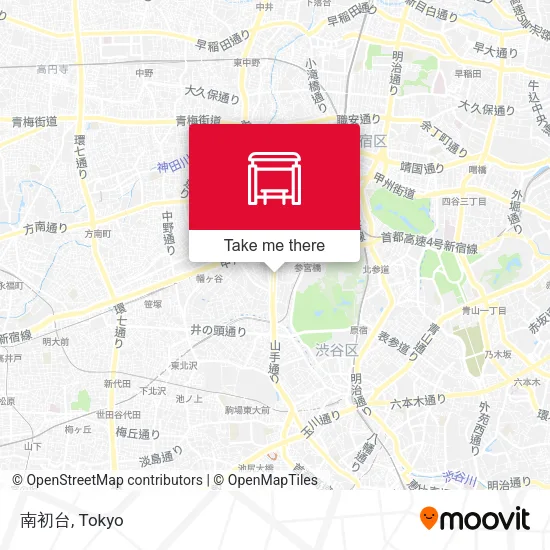 南初台 map