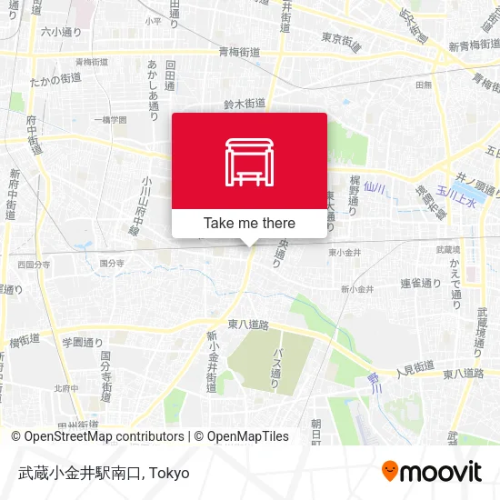 武蔵小金井駅南口 map
