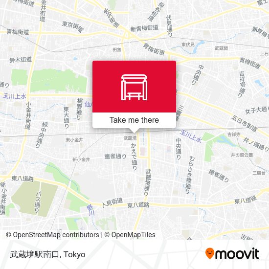 武蔵境駅南口 map