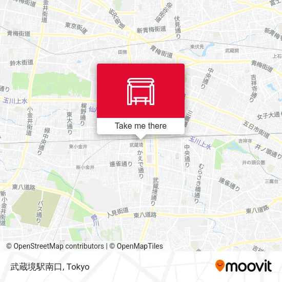 武蔵境駅南口 map
