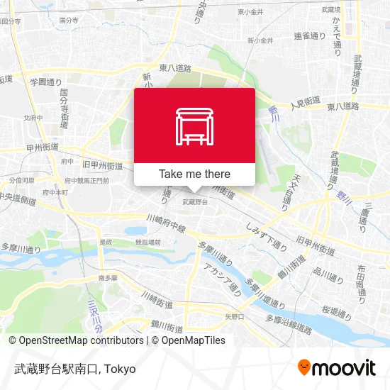 武蔵野台駅南口 map