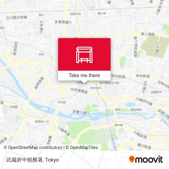 武蔵府中税務署 map