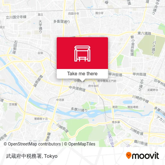武蔵府中税務署 map
