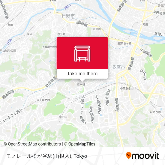 モノレール松が谷駅(山根入) map