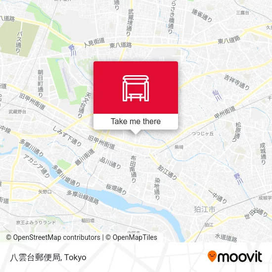 八雲台郵便局 map