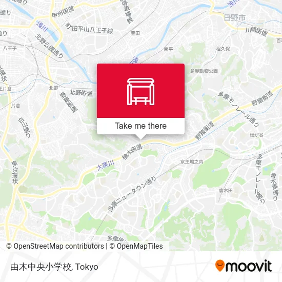 由木中央小学校 map