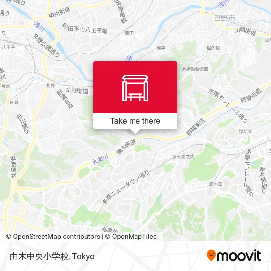 由木中央小学校 map
