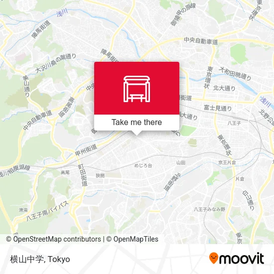 横山中学 map