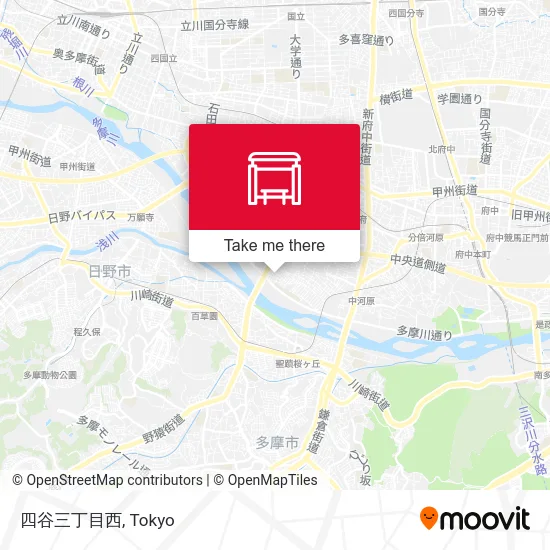 Yotsuya 3-chome West map