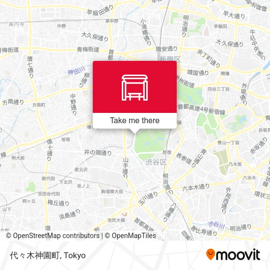 代々木神園町 map