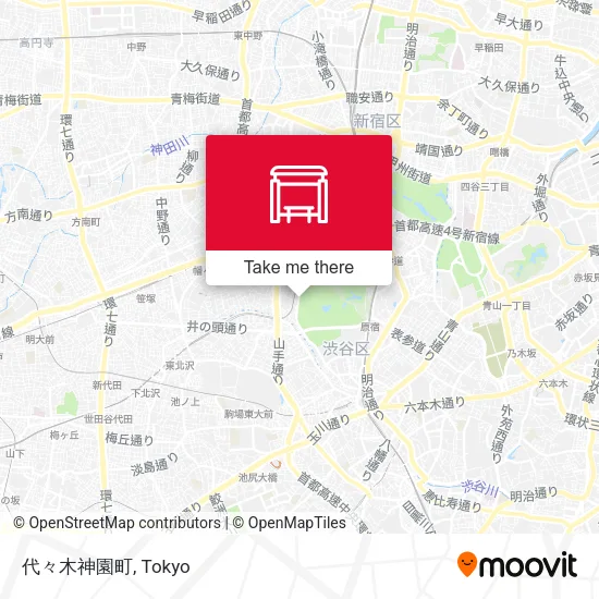 代々木神園町 map