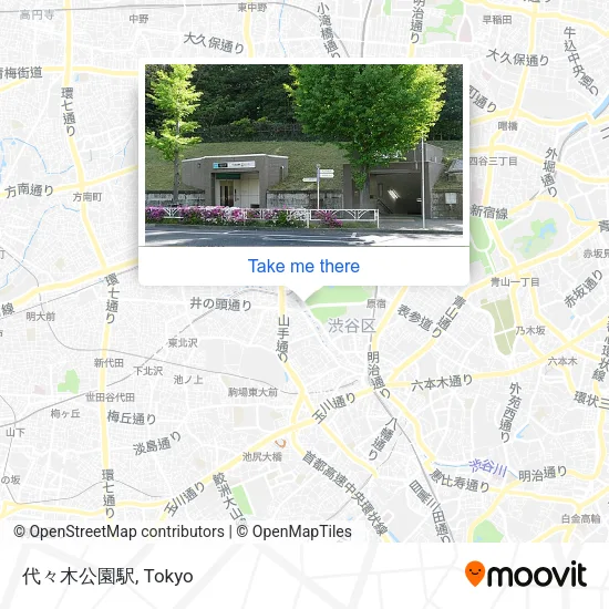 代々木公園駅 map
