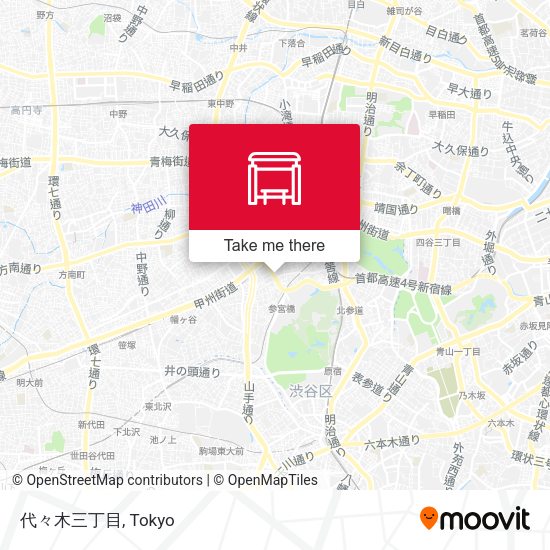 代々木三丁目 map