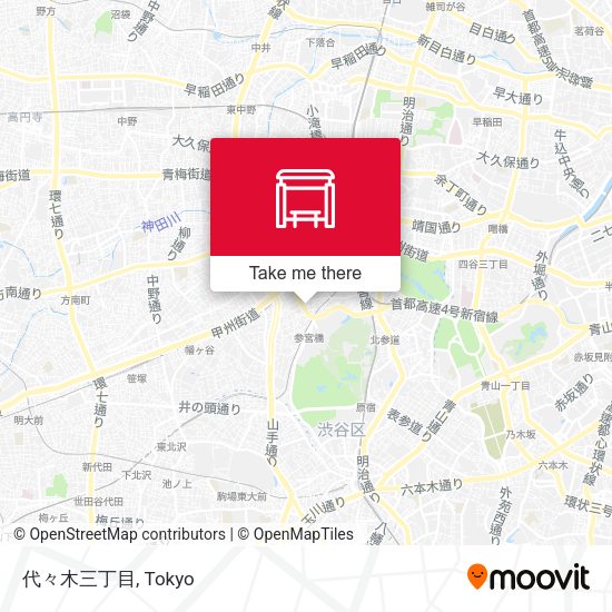 代々木三丁目 map
