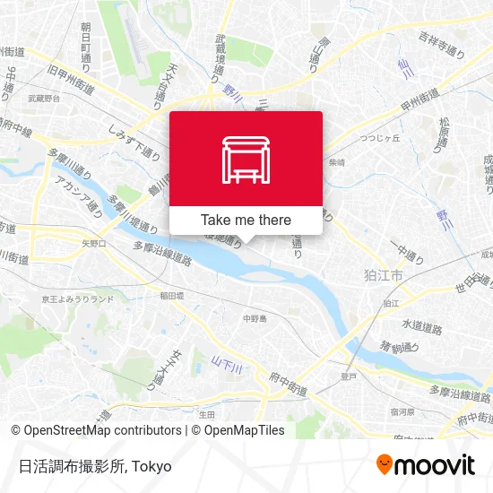 Nikkatsu Chofu Studio map