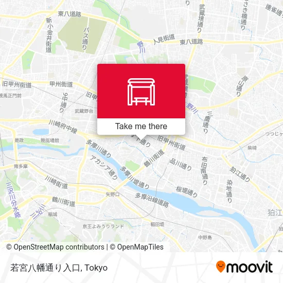 若宮八幡通り入口 map