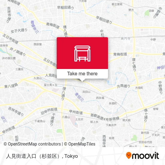 Hitomi Highway Entrance (Suginami) map