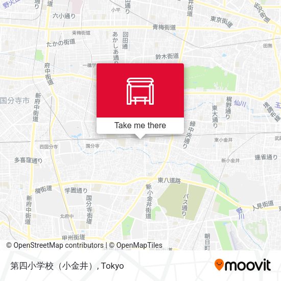 第四小学校（小金井） map