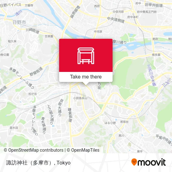 Suwa Shrine (Tama City) map