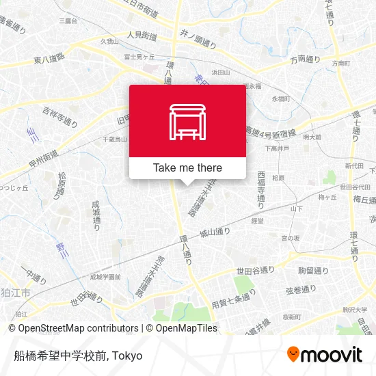 船橋希望中学校前 map