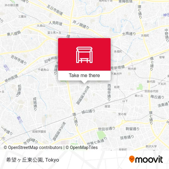 Kibogaoka East Park map