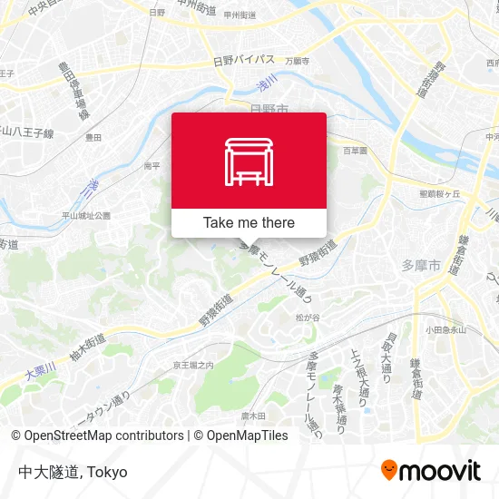 Chuo University Tunnel map