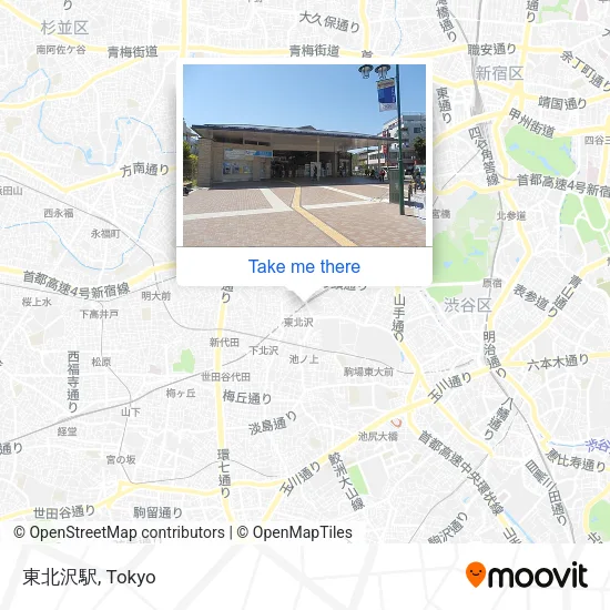 東北沢駅 map