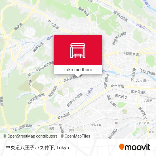 Chuo Expressway Hachioji Bus Stop map