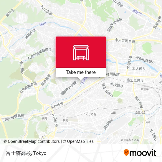 富士森高校 map