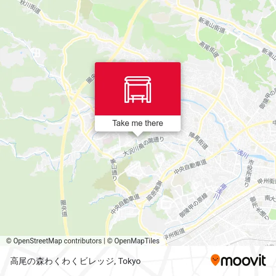 高尾の森わくわくビレッジ map