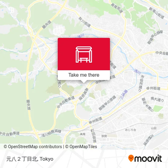 元八２丁目北 map