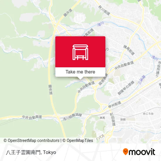 八王子霊園南門 map