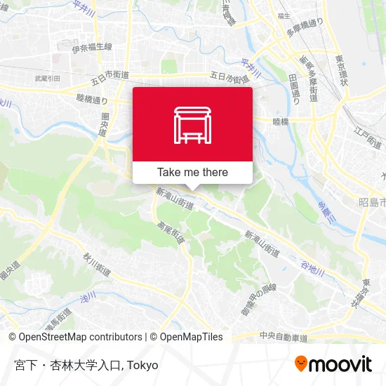 Miyashita-Kyorin University Entrance map