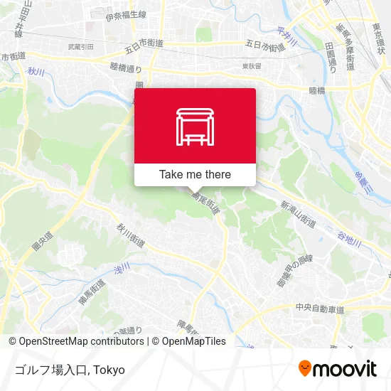 ゴルフ場入口 map