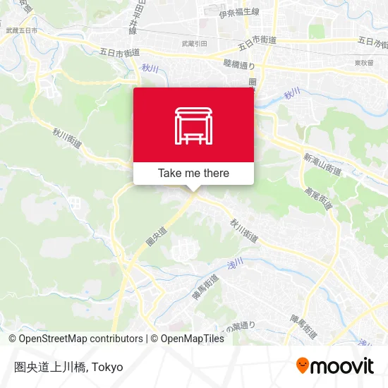 Ken-O Expressway Kamikawa Bridge map