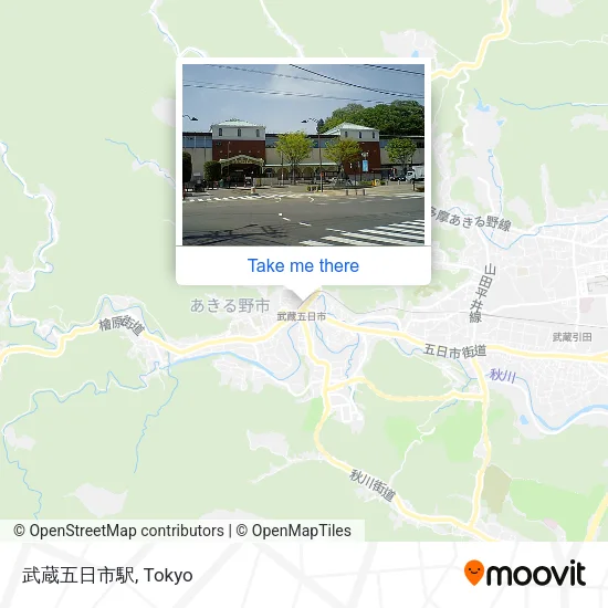 Musashi-Itsukaichi Station map