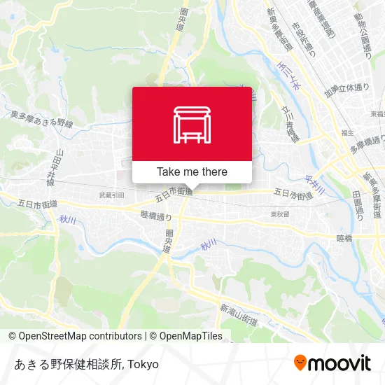 あきる野保健相談所 map