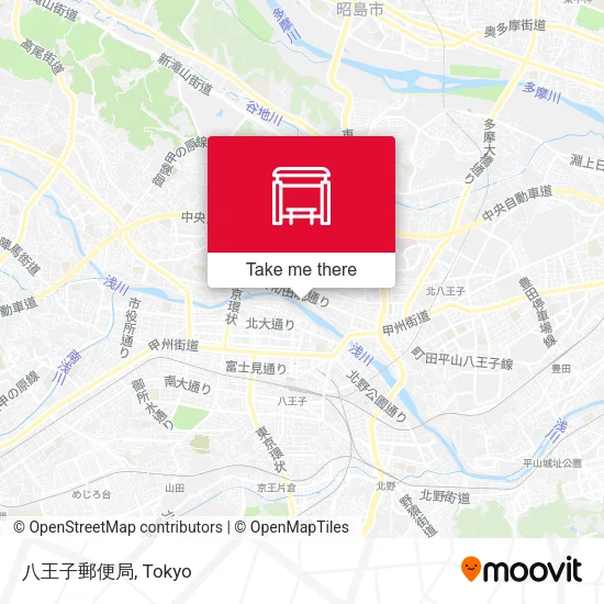 八王子郵便局 map